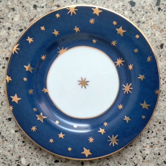 New Set of 4 Galaxy Fine Porcelain Saucers/Dessert Plates (B) - Picture 1 of 3